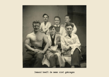 Klasfoto kunstacademie Aalst jaren 40-50 - Collectie Bomon L. gevonden op www.madeinaalst.be 